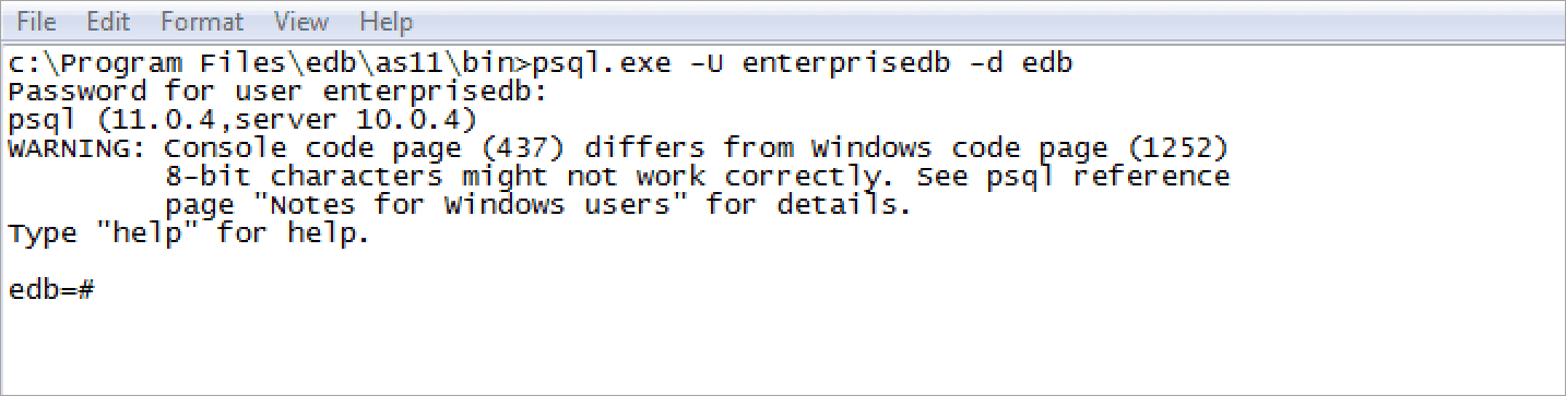 EDB Docs EDB Postgres Advanced Server V11 Connecting To Advanced