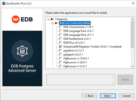 Edb Docs Edb Postgres Advanced Server V Using Stackbuilder Plus