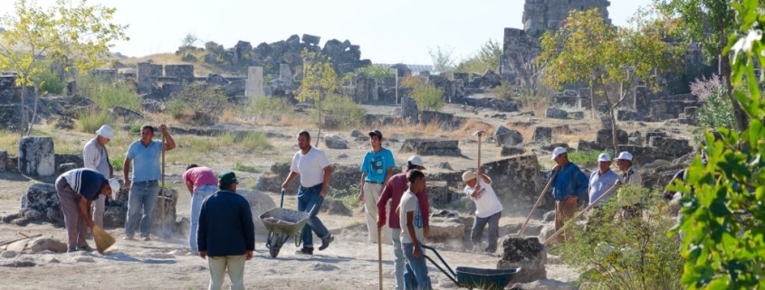 Archaeology dig at Hierapolis.